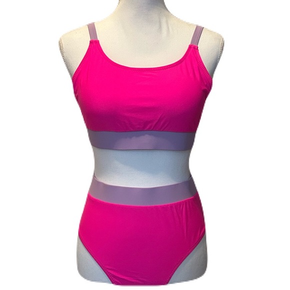 NWT, Sporty 2 Piece Colorblock Bikini, Size XL - Picture 2 of 7